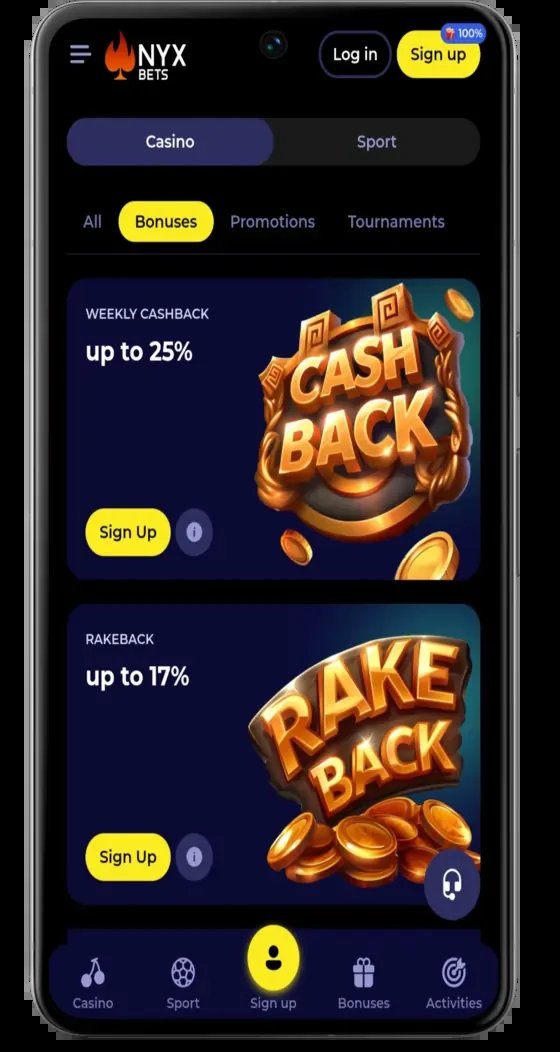 Nyxbets casino review: Inloggen, bonussen en voorwaarden in Nederland, nyxbets casino login